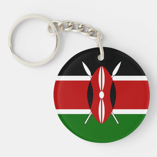 Porte-clefs Drapeau du Kenya (Devant)