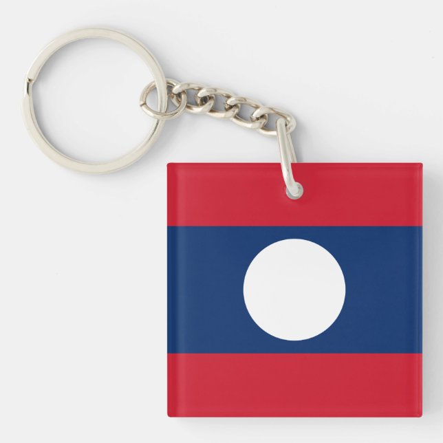 Porte-clefs Drapeau du Laos (Devant)