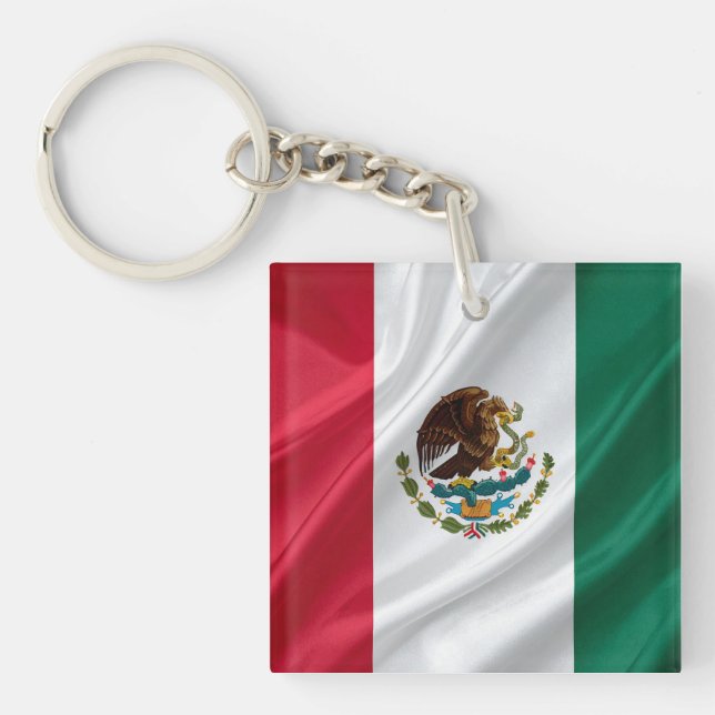 Porte-clefs Drapeau du Mexique (Devant)