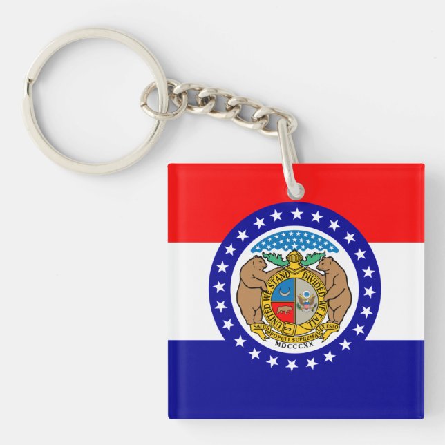 Porte-clefs Drapeau du Missouri (Devant)