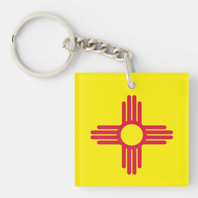 Porte-clefs Drapeau du Nouveau Mexique (Devant)