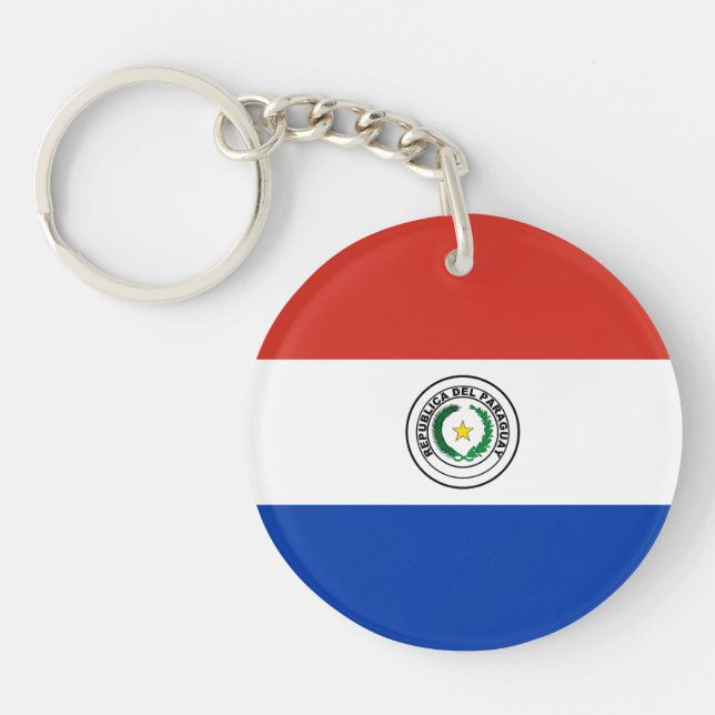 Porte-clefs Drapeau du Paraguay (Devant)