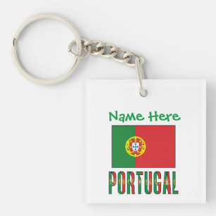 Porte-clefs Drapeau du Portugal personnalisé Heritage Square e