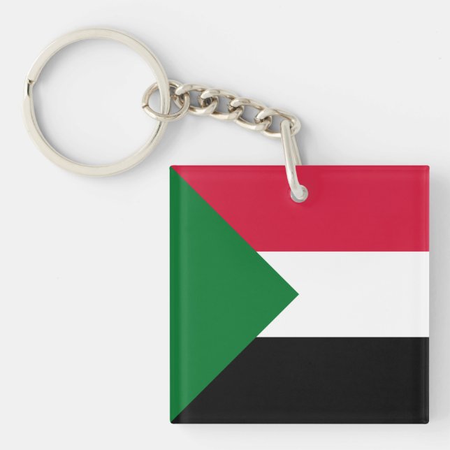 Porte-clefs Drapeau du Soudan (Devant)