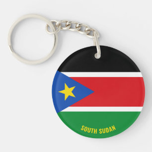 Porte-clefs Drapeau du Sud-Soudan Charmant patriotique