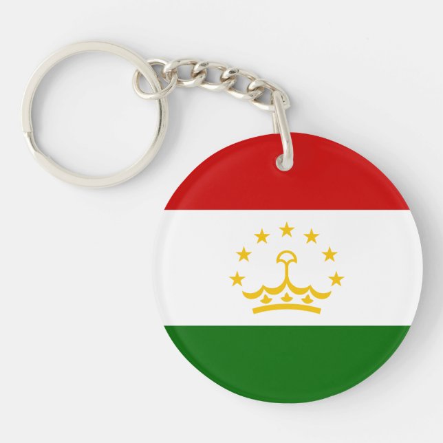 Porte-clefs Drapeau du Tadjikistan (Devant)
