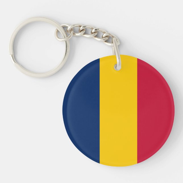 Porte-clefs Drapeau du Tchad (Devant)