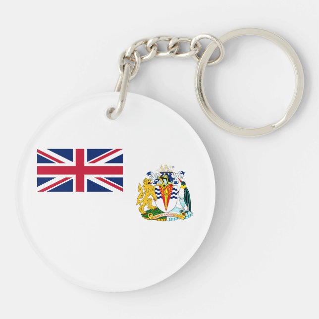 Porte-clefs Drapeau du Territoire antarctique britannique (Dos)