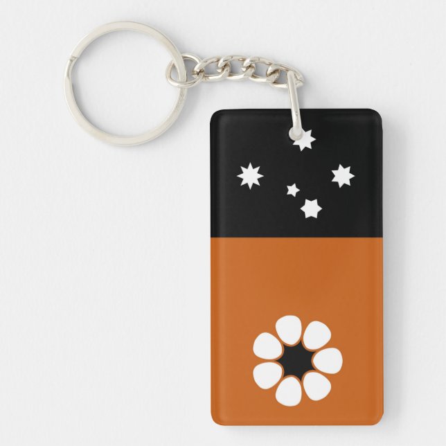 Porte-clefs Drapeau du Territoire du Nord (AUSTRALIE) (Devant)