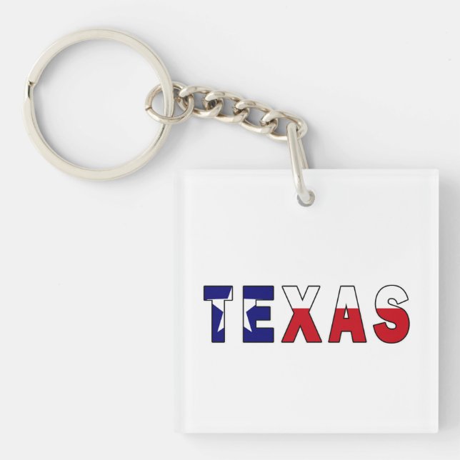 Porte-clefs Drapeau du Texas (Devant)