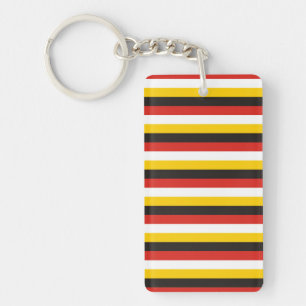 Porte-clefs Drapeau égyptien rayures pays symbole motif noir r