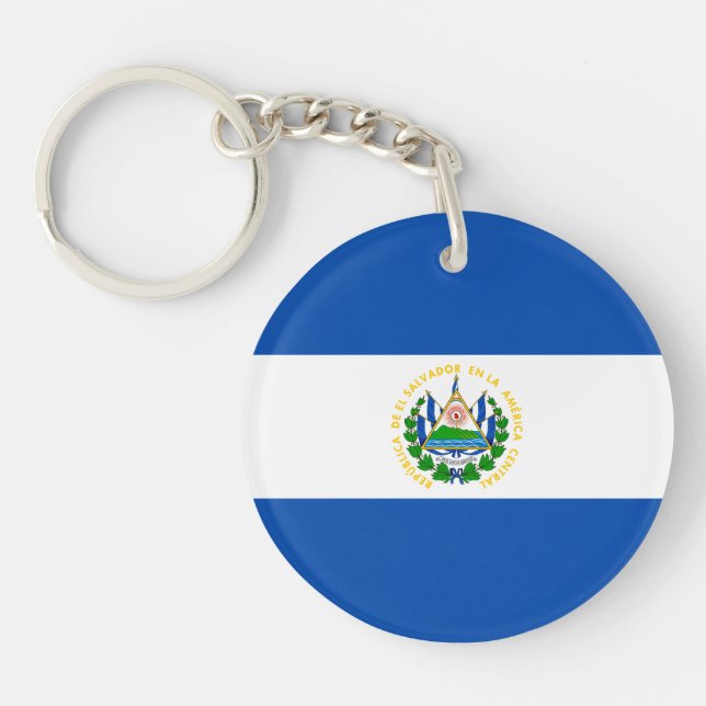 Porte-clefs Drapeau El Salvador (Devant)