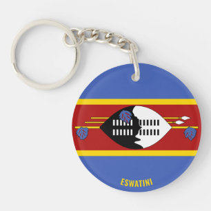 Porte-clefs Drapeau Eswatini Charme Porte - clé patriotique