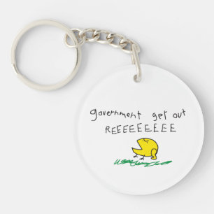 Porte-clefs Drapeau Gadsden Gouvernement dehors REE SNEKDROITE