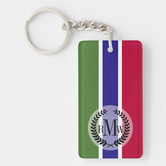 Porte-clefs Drapeau gambien (Devant)