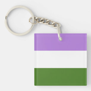 Porte-clefs Drapeau Genderqueer