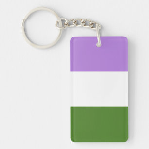 Porte-clefs Drapeau Genderqueer