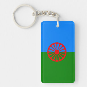 Porte-clefs Drapeau gitan bohémien officiel