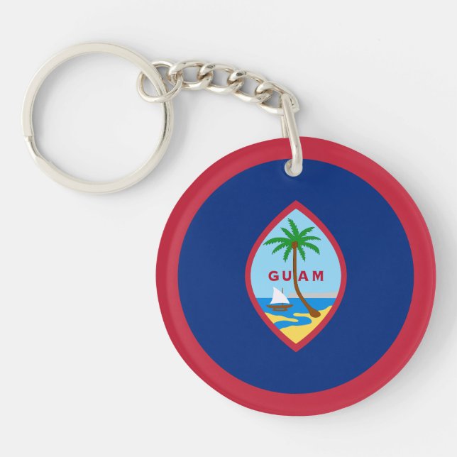 Porte-clefs Drapeau Guam (Devant)