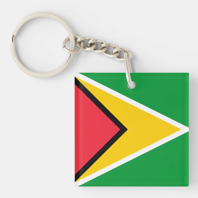 Porte-clefs Drapeau Guyana (Devant)