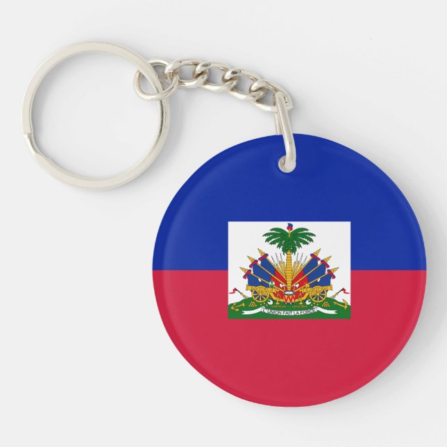Porte-clefs Drapeau Haïti (Devant)