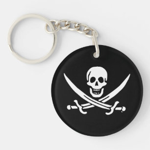 Porte-clefs Drapeau Jolly roger de pirate