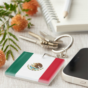 Porte-clefs Drapeau Mexicain