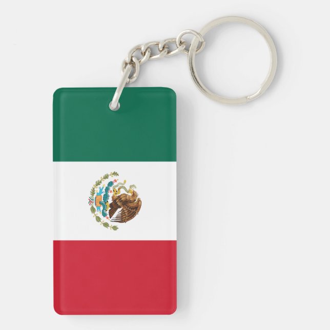 Porte-clefs Drapeau Mexicain - Drapeau du Mexique (Dos)