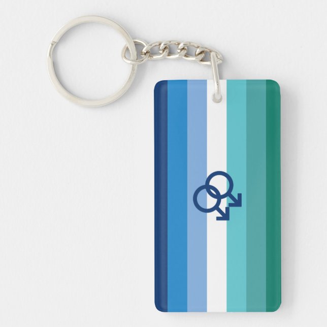 Porte-clefs Drapeau MLM Gay Male Pride (Devant)