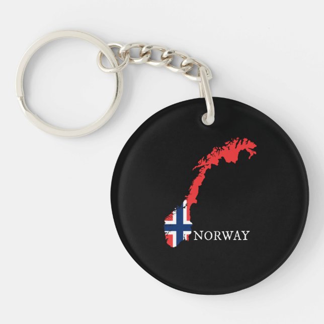 Porte-clefs Drapeau Norvège - Norvège (Devant)
