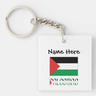 Porte-clefs Drapeau Palestinien Palestine Personnalisation Noi
