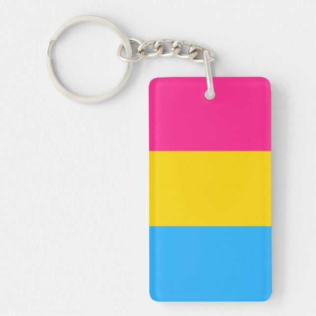 Porte-clefs Drapeau Pansexuel (Devant)