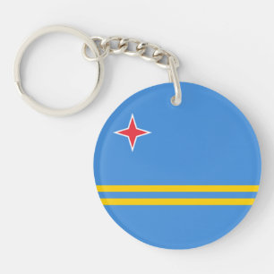 Porte-clefs Drapeau patriotique d'Aruba