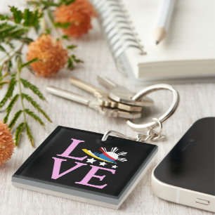 Porte-clefs Drapeau Philippines - Filipina Pink Love