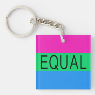 Porte-clefs Drapeau polysexuel EQUAL