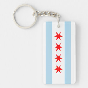 Porte-clefs Drapeau Souvenir Chicago