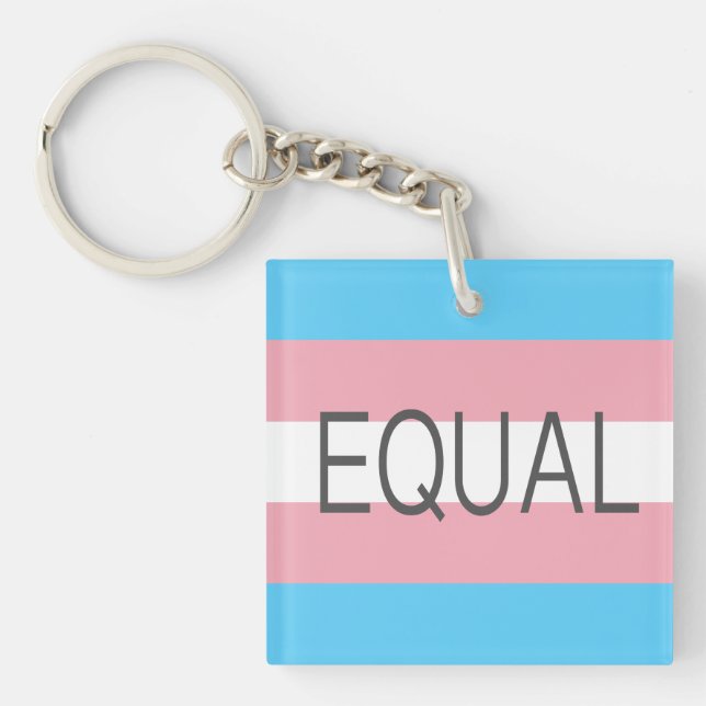 Porte-clefs Drapeau Transgenre EQUAL (Devant)