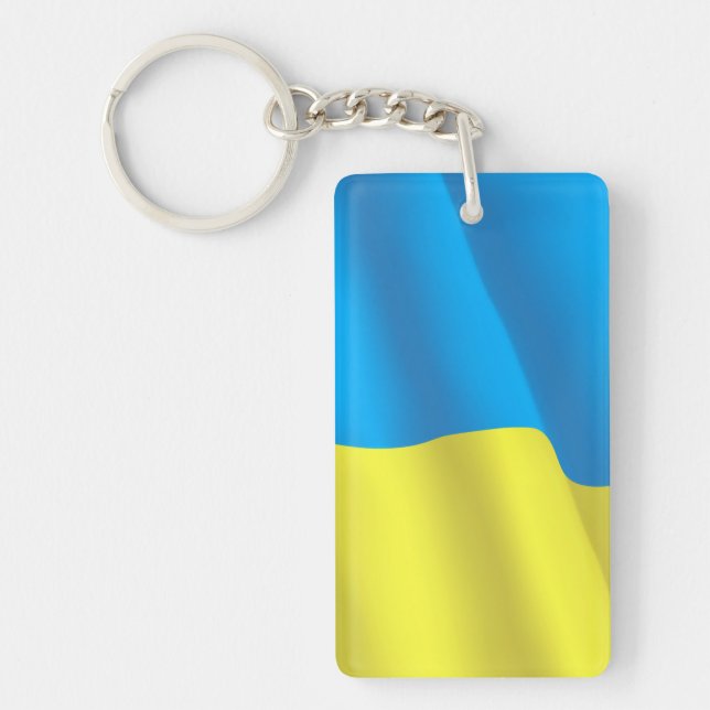 Porte-clefs Drapeau Ukraine (Devant)
