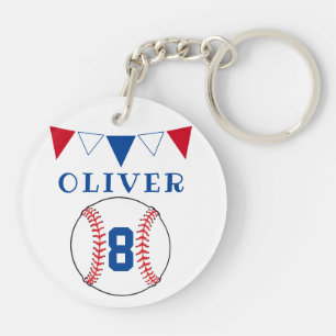 Porte-clefs Drapeaux de baseball Ball Bunting Anniversaire de 