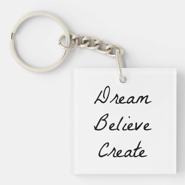 Porte-clefs Dream Believe Repeat (Devant)
