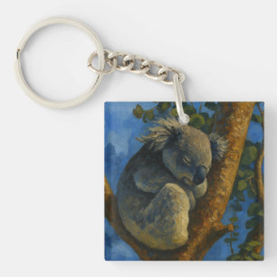 Porte-clefs Dreaming in the Eucalyptus - Sleeping Koala Art