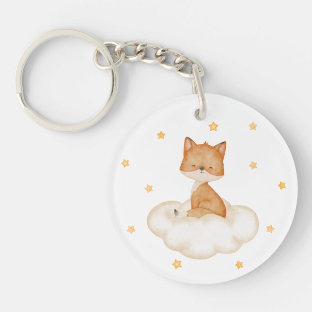 Porte-clefs Dreamy Fox Baby shower Porte - clé (Devant)