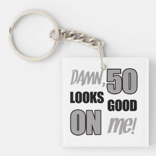 Porte-clefs Drôle 50e anniversaire Gag cadeau