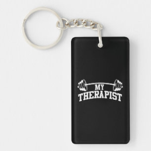 Porte-clefs Drôle Barbell Weight Lifting Gym Citation