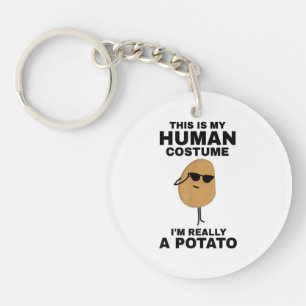 Porte-clefs Drôle C'est mon costume humain Je suis vraiment un