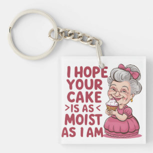 Porte-clefs Drôle Cupcake Baking Grandma cite Cupcake Lover