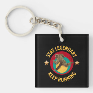 Porte-clefs Drôle de motivation de course de Bigfoot