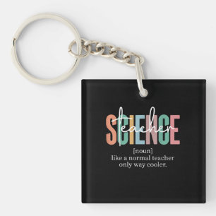 Porte-clefs Drôle Enseignant en Sciences Définition pour Femme
