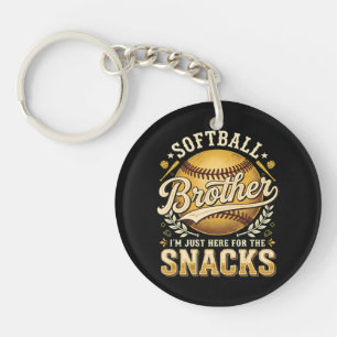 Porte-clefs Drôle Frère de Softball Snacks Sports