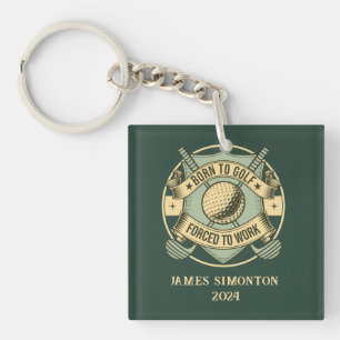 Porte-clefs Drôle Humour Golf Devis Personnalisé Vintage Perso